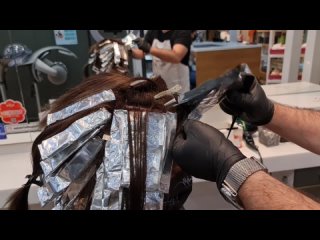 Serkan Karayılan Kuaför  - HOW TO MAKE NATURAL TRANSITIONAL CREPE BALAGE？ 3D Balayage Comb @Serkan Karayılan Hairdresser