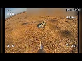 Т-64БВ - уничтожен  У н.п Тоненькое в Донецкой области. Удачный удар FPV-дроном 80-го ОРБ по танку.