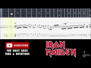 Iron Maiden - Phantom of the Opera (Bass Tabs - Notation) By @ChamisBass #chamisbass #ironmaiden