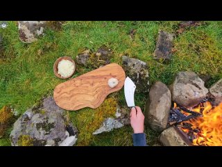 Beef Kebabs Cooked on Stones, ASMR Outdoor Cooking