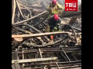 МЧС публикует кадры из сгоревшего зала Крокус Сити Холла