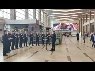 В аэропорту Красноярска прозвучали песни военных лет