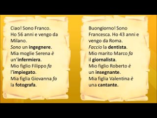 Corso di italiano - Lezione 9 _ Professioni (Learn Italian_ Italienisch lernen_ Apprendre litalien)