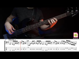 Guns N Roses - Knockin On Heavens Door Standard Tuning (Bass Cover with Tabs)
