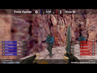 Финал нижней сетки турнира по CS 1.6 от проекта RUSSIA 18+ Viva la -vs- Time Factor @ by kn1fe