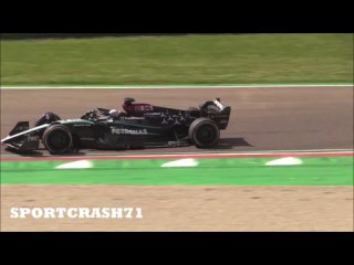 Andrea Kimi Antonelli First Test with the F1 Mercedes W13 at Imola Circuit+ Off in the Gravel!