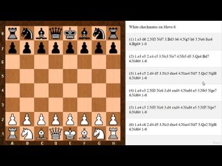 3. White Checkmates on move 6 - Part 1