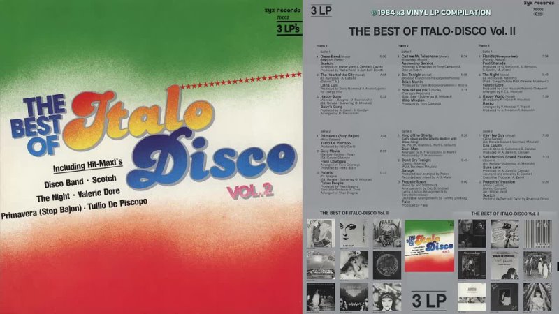 Various – The Best Of Italo-Disco Vol. 2 [3 x Vinyl, LP, Compilation 1984]