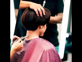 Womens Barbershop Haircuts 💈 - Women Short Bob Blunt haircut with Bangs⧸Fringe - Compilation 11