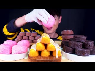 ASMR 미국 초코파이 딩동 트윙키 스노볼  티코 구구 초콜릿 아이스크림 먹방_! Hostess DingDongs Twinkies Snobal