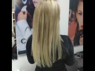 БЕЗОПАСНОЕ НАРАЩИВАНИЕ ВОЛОС Итальянским горячим методом(капсульное) Натуральные волосы блонд 50 см
