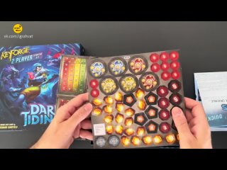 KeyForge: Dark Tidings [2021] | Unboxing the 2 player starter set [Перевод]