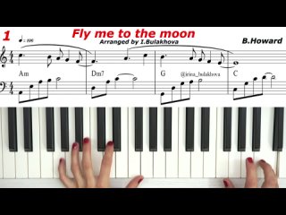 Fly me to the moon. Кавер на пианино