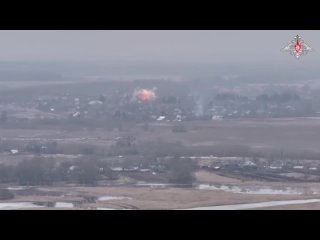 Footage of objective monitoring of the destruction of manpower and equipment of the DRG of Ukrainian formations in the border ar