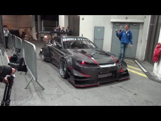 INSANE Nissan Silvia V8 S14.5 - Start Up, Revs and FLAMES