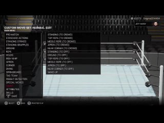 WWE 2K19 Jeff Hardy Moveset