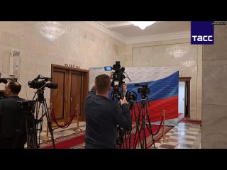 Журналисты готовятся к освещению выступления Мишустина в Госдуме с ежегодным отчетом кабинета минис