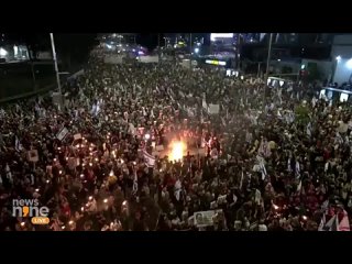 🇮🇱#Israel 100-тысячная демонстрация прошла в Израиле⚠️☝️