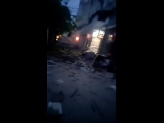 видео с последствиями серии ночных взрывов в центре города Днепропетровска.