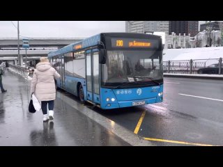 автобус МАЗ 203 под маршрутом 190