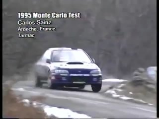 1995 Monte Carlo - Carlos Sainz tests the Impreza 555