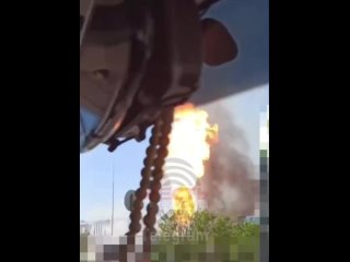 A drone attacked a gas filling station in Shebekino, Belgorod region