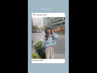 乃木坂46 Insta story 佐藤楓 春のお洋服  @公式Instagram