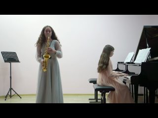 Я. Лусенс “Серебряная мечта“ исп. Злата Лазаренко (саксофон) и Алиса Могилевич (фортепиано)
