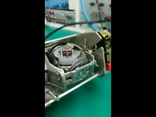 Gyro mechanism of an attitude indicator. It shows aircraft's orientation relative to Earth's horizon