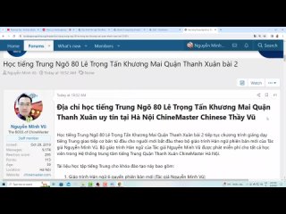 Tiếng Trung Lê Trọng Tấn Quận Thanh Xuân Hà Nội Chinese Thầy Vũ dạy lớp giáo trình Hán ngữ 1 bài 2