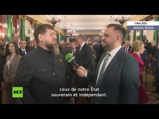 Ramzan Kadyrov a exprim sa profonde satisfaction  la suite de l'investiture de Vladimir Poutine