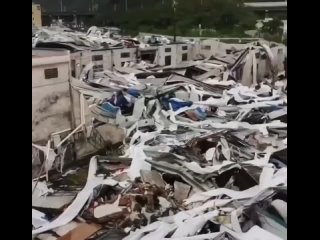 Мощный торнадо обрушился на китайский город Гуанчжоу. 4