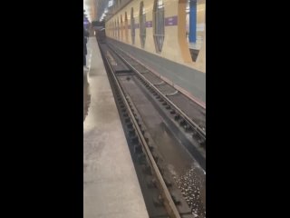 Дождь в метро на станции Дунайская. Видео от ДТП и ЧП Санкт-Петербург Питер Онлайн СПб