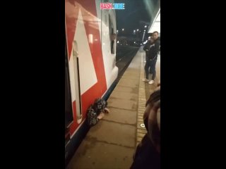 🇷🇺 На станции «Щербинка» мужчина упал под приближающуюся электричку и застрял между платформой и вагоном