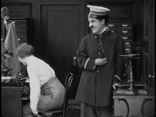 БАНК (1915) - короткометражка, комедия. Чарльз Чаплин