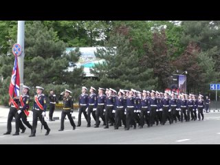 Парад Победы 9 мая 2024 г., Новороссийск. Полная версия. 2 часть (солдаты, люди)