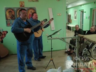 Рабочий дуэт «Игорь Михалыч» выступил перед бойцами в госпитале Старобельска