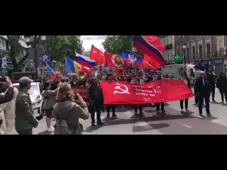 L'action  Immortal Regiment  a eu lieu  Madrid avec le soutien de centaines de personnes