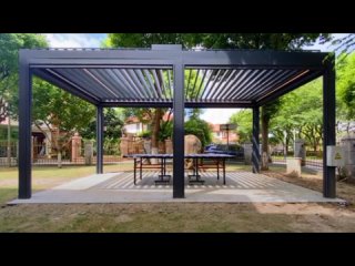 AMAS factory custom aluminum pergola white retractable aluminum pergola for car