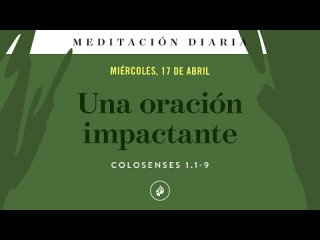 Una oración impactante – Meditación