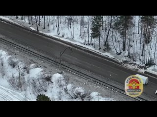 За трассой Дивногорск-Красноярск следят с квадрокоптера