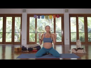 30 Min Prenatal Yoga Workout _ Gentle Pregnancy Safe Workout  Stretch For All E