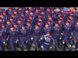 Донские казаки на параде в Москве