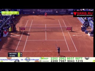 Теннис.  Факундо Диас Акоста -  Стефанос Циципас. 1/4 финала ATP500  Барселона. 19 апреля 2024.