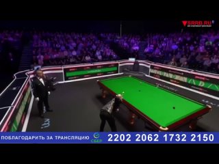 Снукер.  Ронни ОСалливан -  Гэри Уилсон. 1-2 финала Tour Championship 2024. Манчестер, Англия, Великобритания. 5 апреля 2024.