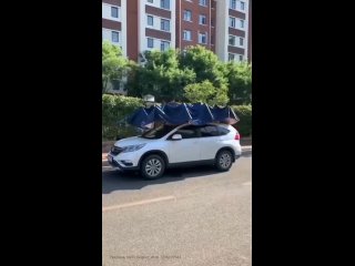 Автоматический тент на крышу авто