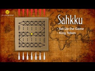 Sahkku [2022] | Play the ancient Scandinavian running-fight board game called Sahkku! [Перевод]