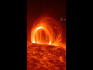 Это видео солнечного плазменного дождя размером больше Земли, снятое космическим аппаратом Solar Dynamics Observatory Spacecraft