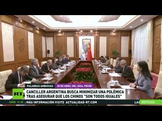 Canciller argentina intenta aclarar su polmica frase sobre que los chinos son todos iguales