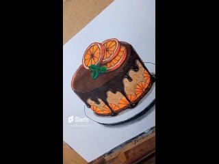 Шоколадный чизкейк с апельсинами